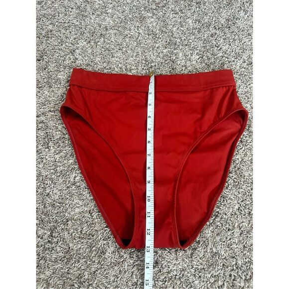 Else Mare High Waist Bikini Swim Bottoms Paprika Red Women’s Size 6 Beach Summer - Picture 5 of 9